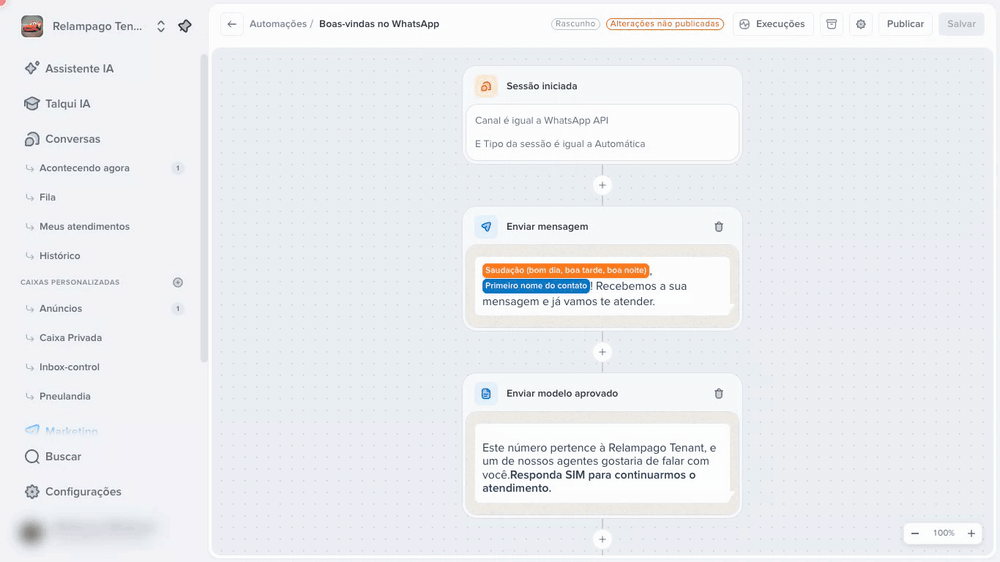 Digitando uma tag nova e apertando Enter para adicionar